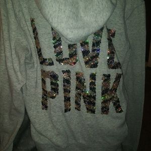 Pink Victoria's secret hoodie